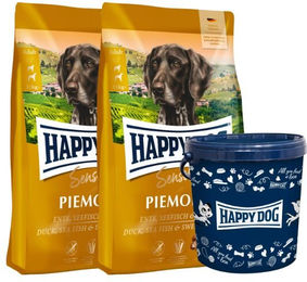 Produktbild von Happy Dog Sensible Piemonte Hundefutter mit Ente und Fisch Getreidefrei und Glutenfrei 1000g