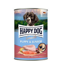 Produktbild von Happy Dog Sensible Puppy & Junior Nassfutter Huhn Lachs für Welpen und Junghunde 6 x 400 g - 6 x 400 g
