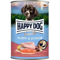 Produktbild von Happy Dog Sensible Puppy Nassfutter Hund Huhn Lachs und Kartoffel Glutenfrei 6 x 400g