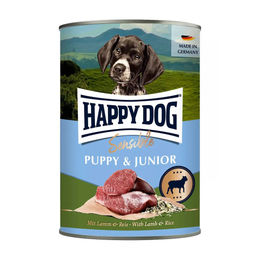 Happy Dog Sensible Puppy Nassfutter Lamm & Reis für Welpen 6 x 400 g Dose - 6 x 400 g – Bild 1 von 6