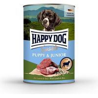 Produktbild von Happy Dog Sensible Puppy Welpen Nassfutter Lamm und Reis Monoprotein Glutenfrei 6x400g