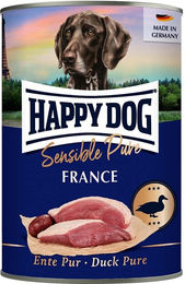 Produktbild von Happy Dog Sensible Pure France Hundefutter Ente Monoprotein Adult 24x400g