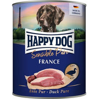 Produktbild von Happy Dog Sensible Pure France Hundefutter Ente Monoprotein Adult 24x800g