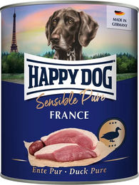 Happy Dog Sensible Pure France Hundefutter Nass Ente Monoprotein Adult 6 x 800 g - 6 x 800 g – Bild 1 von 7