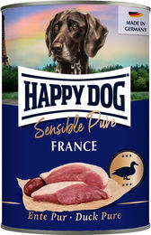 Happy Dog Sensible Pure France Hundefutter Nass mit Ente Monoprotein Adult 6 x 400 g - 6 x 400 g – Bild 1 von 6