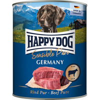 Produktbild von Happy Dog Sensible Pure Germany Hund Nassfutter Rind Monoprotein Hypoallergen 6 x 400 g