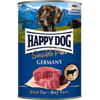 Produktbild von Happy Dog Sensible Pure Germany Hundefutter Rind Hypoallergen Adult 6x400g