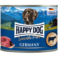 Produktbild von Happy Dog Sensible Pure Germany Hundefutter Rind Hypoallergen Monoprotein 12 x 200 g