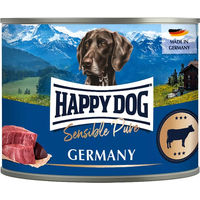 Produktbild von Happy Dog Sensible Pure Germany Rind Nassnahrung für ausgewachsene Hunde Monoprotein 6 x 200 g - 6 x 200 g