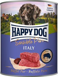 Happy Dog Sensible Pure Italy Hund Nassfutter Büffel Monoprotein 6 x 800 g - 6 x 800 g – Bild 1 von 7