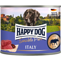 Produktbild von Happy Dog Sensible Pure Italy Hundefutter Büffel Monoprotein Adult 12x 200 g Dose - 6 x 200 g