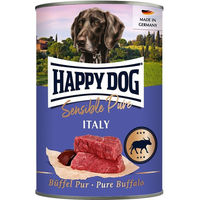Produktbild von Happy Dog Sensible Pure Italy Hundefutter Büffel Monoprotein Adult 12x400g