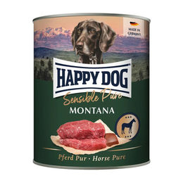 Happy Dog Sensible Pure Montana Hundefutter mit Pferd Stückchen in Sauce Adult 6 x 800 g - 6 x 800 g – Bild 1 von 3