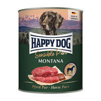 Produktbild von Happy Dog Sensible Pure Montana Hundefutter mit Pferd Stückchen in Sauce Adult 6 x 800 g - 6 x 800 g