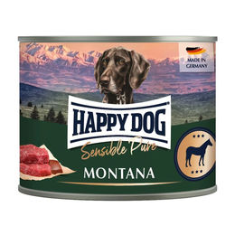Happy Dog Sensible Pure Montana Hundefutter Pferd Adult Stückchen in Sauce 6 x 200 g - 6 x 200 g – Bild 1 von 5