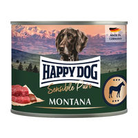 Produktbild von Happy Dog Sensible Pure Montana Hundefutter Pferd Adult Stückchen in Sauce 6 x 200 g - 6 x 200 g