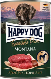 Happy Dog Sensible Pure Montana Pferd Monoprotein Hundefutter Adult Stückchen in Sauce 6 x 400 g - 6 x 400 g – Bild 1 von 7