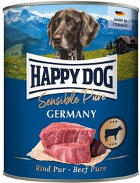 Produktbild von Happy Dog Sensible Pure Nassfutter für Hunde Adult mit Rind und Büffel hypoallergen 6x800 g - 6 x 800 g