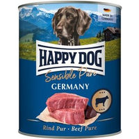Produktbild von Happy Dog Sensible Pure Nassfutter für Hunde Adult mit Rind und Büffel hypoallergen 6x800 g - 6 x 800 g