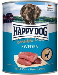 Produktbild von Happy Dog Sensible Pure Nassfutter Hund Adult Wild Getreidefrei 6x800 g - 6 x 800 g