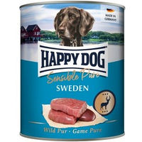 Produktbild von Happy Dog Sensible Pure Nassfutter Hund Adult Wild Getreidefrei 6x800 g - 6 x 800 g