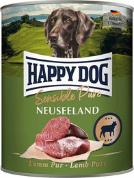 Produktbild von Happy Dog Sensible Pure Neuseeland Lamm Hundefutter Adult Hypoallergen Monoprotein 12x800g