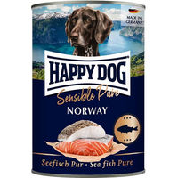 Produktbild von Happy Dog Sensible Pure Norway Seefisch Hundefutter Adult Hypoallergen 6x400g