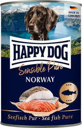 Happy Dog Sensible Pure Norway Seefisch Hundefutter Adult Monoprotein mit Lachs in Sauce 6 x 400 g - 6 x 400 g – Bild 1 von 6