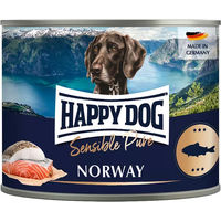 Produktbild von Happy Dog Sensible Pure Norway Seefisch Monoprotein Hundefutter Adult 6 x 200 g - 6 x 200 g