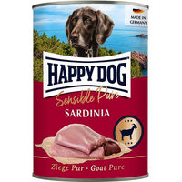 Produktbild von Happy Dog Sensible Pure Sardinia Hundefutter Adult Ziege und Sardine Monoprotein 12x400g