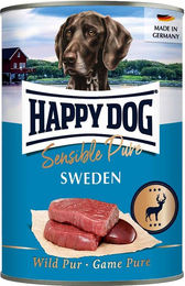 Produktbild von Happy Dog Sensible Pure Sweden Wild Hundefutter Adult Hypoallergen 12x400g
