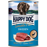 Produktbild von Happy Dog Sensible Pure Sweden Wild Hundefutter Adult Hypoallergen 12x400g