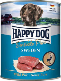 Produktbild von Happy Dog Sensible Pure Sweden Wild Hundefutter Adult Hypoallergen 6x800g