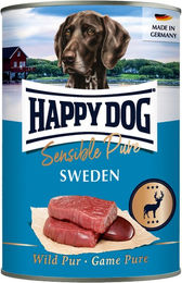 Happy Dog Sensible Pure Sweden Wild Hypoallergenes Monoprotein Nassfutter für Hunde 6 x 400 g – Bild 1 von 5