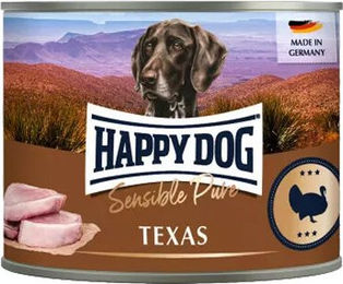 Happy Dog Sensible Pure Texas Hundefutter Truthahn Hypoallergen Monoprotein 6 x 200 g - 6 x 200 g – Bild 1 von 2