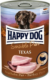 Happy Dog Sensible Pure Texas Hundefutter Truthahn Monoprotein Hypoallergen 12 x 800 g – Bild 1 von 3