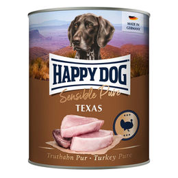 Happy Dog Sensible Pure Texas Truthahn Hundefutter Adult 24x800g – Bild 1 von 6