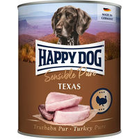 Produktbild von Happy Dog Sensible Pure Texas Truthahn Nassfutter für Hunde Adult 6 x 800 g Monoprotein - 6 x 800 g