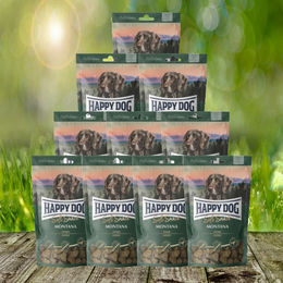 Happy Dog Soft Snack Montana Belohnungssnack für Pferde getreidefrei und glutenfrei 10 x 100 g – Bild 1 von 1