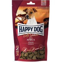 Produktbild von Happy Dog SoftSnack Mini Africa Belohnungssnack für Hunde mit Strauß getreidefrei und hypoallergen 5x100g