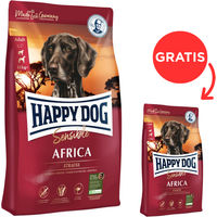 Produktbild von Happy Dog Supreme Africa Hundefutter mit Strauß getreidefrei und hypoallergen 13,5 kg