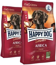 Produktbild von Happy Dog Supreme Africa Hundefutter mit Strauß hypoallergen und glutenfrei 25 kg (2 x 12,5 kg)