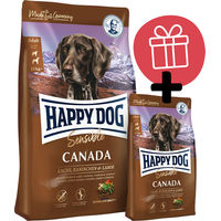 Produktbild von Happy Dog Supreme Canada Getreidefreies Trockenfutter für Hunde mit Lachs Lamm und Kaninchen 12 kg