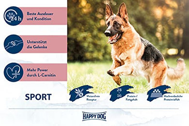 Happy Dog Supreme fit & vital Sport Hundefutter 1kg - 4 x 1 kg – Bild 1 von 3