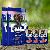 Produktbild von Happy Dog Supreme France Ente Kartoffel und Sensible Pure France Getreidefrei Hundefutter Adult 2 x 11 kg und 3 x 400 g