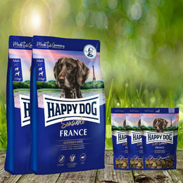 Happy Dog Supreme France Hundefutter Adult Ente Kartoffel Getreidefrei 22 kg – Bild 1 von 1