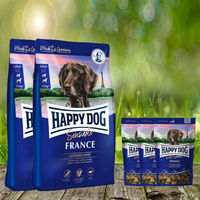 Produktbild von Happy Dog Supreme France Hundefutter Adult Ente Kartoffel Getreidefrei 22 kg