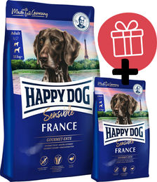 Produktbild von Happy Dog Supreme France Trockenfutter Ente Getreidefrei Monoprotein 12 kg