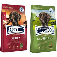 Produktbild von Happy Dog Supreme Hundefutter Set Africa Strauß und New Zealand Lamm 25 kg