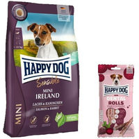 Produktbild von Happy Dog Supreme Mini Ireland und Dental Rolls Mini Hundefutter Set für kleine Hunde